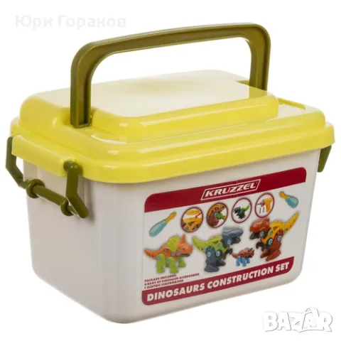 конструктор динозаври с винтоверт на батерии Kruzzel