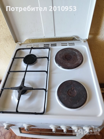 Комбинирана печка Beko на ток/газ, снимка 4 - Печки, фурни - 51540786