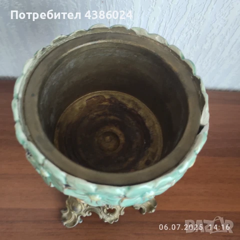 АНТИКВАРНА ЛАМПА НА ПОНЕ 130 ГОДИНИ ПОРЦЕЛАН, снимка 7 - Антикварни и старинни предмети - 50926210