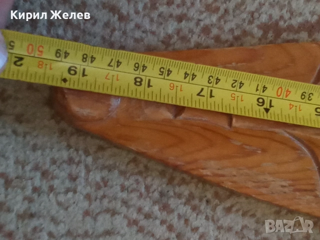 Маска дървена африканска 4942, снимка 6 - Антикварни и старинни предмети - 51754096