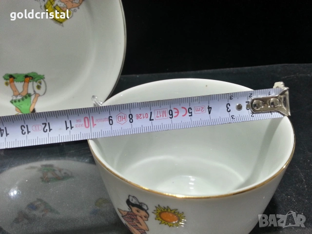 Стар български порцелан детски комплект , снимка 3 - Антикварни и старинни предмети - 53298925