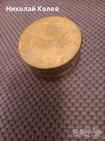 Ретро месингова кутийка за бижута, снимка 2 - Антикварни и старинни предмети - 40016778