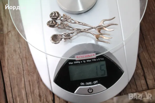 3 броя сребърни вилички, снимка 8 - Други ценни предмети - 49862454