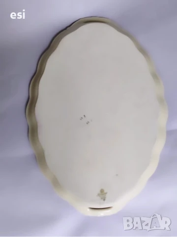 ⚜️ Немски порцелан ⚜️ Koenigszelt Овална порцеланова табла за сервиране , снимка 6 - Колекции - 51299917