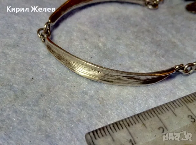 СТИЛНА ВИНТИДЖ АРТ СРЕБЪРНА ГРИВНА СРЕБРО DENMARK 925 S МАРКОВО АВТОРСКО БИЖУ РЪЧНА РАБОТА 49284, снимка 4 - Гривни - 48492685