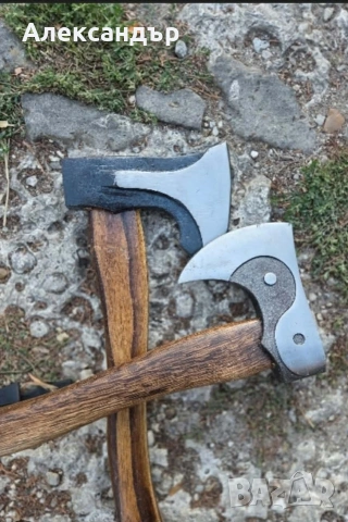 брадвичка от ковано желязо с дървена дръжка, снимка 3 - Други - 53718994