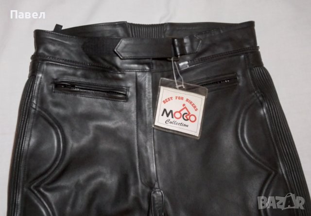 Рокерски дамски панталон от естествена кожа, номер 40, нов, снимка 2 - Спортни екипи - 39599183
