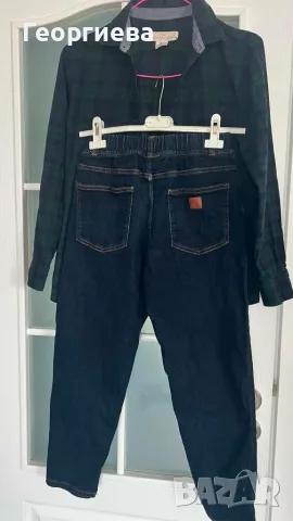 Сет дънки ZARA(152)+ризка H&M,(158см).В отлично състояние,като новички., снимка 2 - Детски панталони и дънки - 55873860