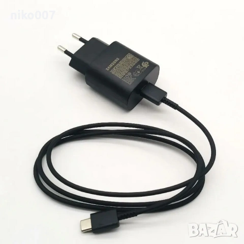Ново супер бързо зарядно 25w+кабел type-c за самсунг галакси-Samsung Galaxy, снимка 4 - Samsung - 53357196
