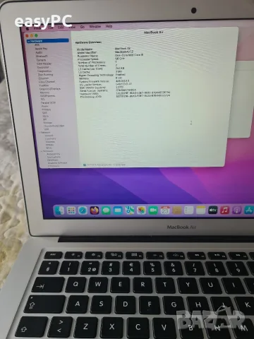Apple Macbook Air A1466 Early 2015 Intel Core i5-5250U, 8GB, LPDDR3, SSD 128GB , снимка 12 - Лаптопи за работа - 55786282