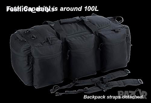 Нова голяма Раница за Тактическа и спортна екипировка Чанта за багаж 100L, снимка 5 - Чанти - 42419546