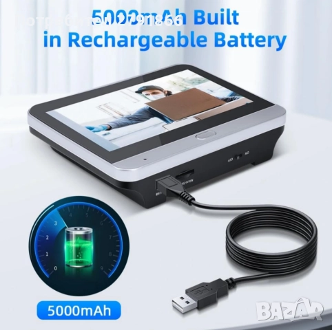 WIFI Видеошпионка за врата с батерия 3MP MicroSD32GB с видеокамера, 4.3" екран двупосочно аудио, снимка 7 - Входни врати - 52257401