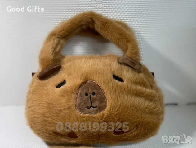 Плюшена играчка Капибара гривна за ръка + плюшена Чанта Капибара, снимка 3 - Плюшени играчки - 47412418
