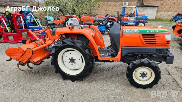 Японски трактор Hitachi NZ235 (Kubota GT23) с фреза, 4x4, 23 кс., АграБГ Джолев, снимка 5 - Селскостопанска техника - 49810258