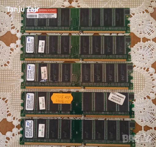 RAM DDR 400 5 броя по 512МВ