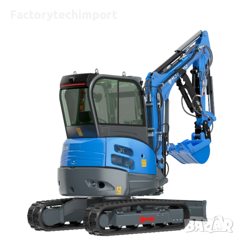 Мини багер Rippa R32 Pro 3.2 т KUBOTA (4 цилиндъра)+ Климатик , снимка 4 - Индустриална техника - 52719710