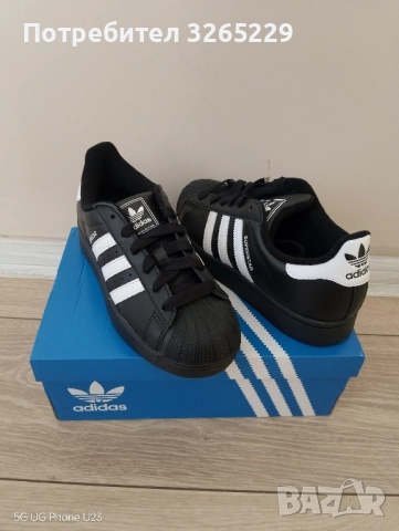 Оригинални Adidas superstar -36.5ном., снимка 4 - Маратонки - 51785346