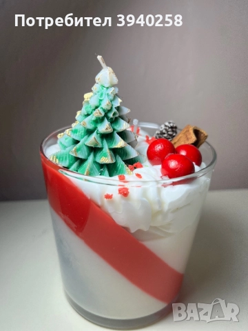 Коледни соеви свещи, снимка 7 - Ръчно изработени сувенири - 52352793