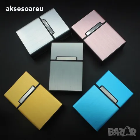 Нова метална кутия табакера с магнитен капак за 80 мм стандартни цигари модна за подарък стилна , снимка 15 - Табакери - 50222861