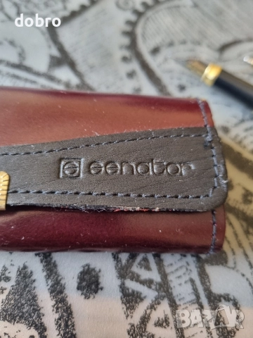 senator iridium point Germany retro писалка и химикалка с кожен несесер, снимка 2 - Други ценни предмети - 52220946