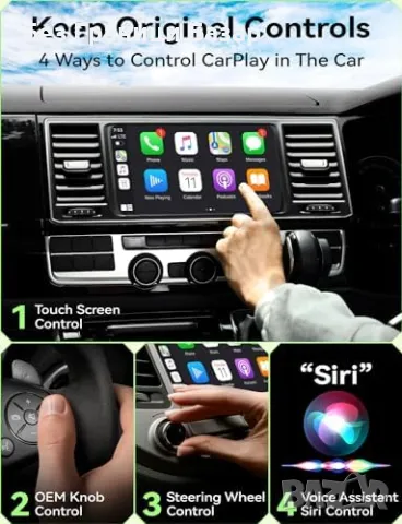 Нов адаптер за iPhone Айфон и автомобили кола с жичен CarPlay, снимка 5 - Друга електроника - 47390150