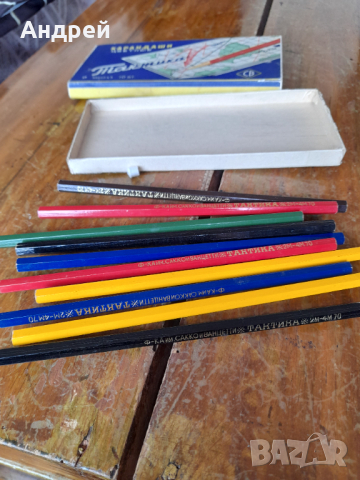 Стари цветни моливи Тактика, снимка 6 - Други ценни предмети - 44559390