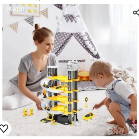 Детски паркинг/писта/гараж с асансьор КН0111, снимка 7 - Коли, камиони, мотори, писти - 48020476