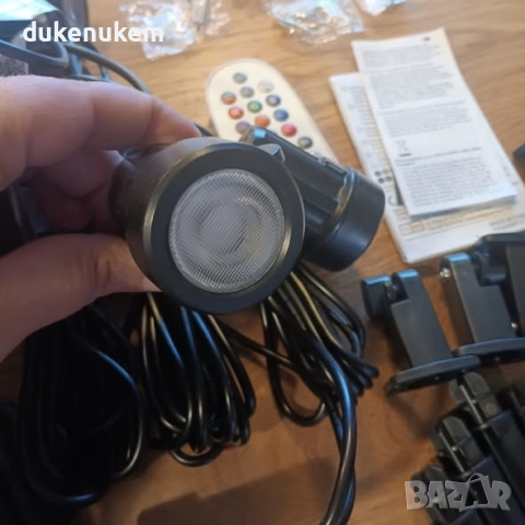 Комплект от 8 RGB градински прожектори с дистанционно управление, снимка 8 - Прожектори - 52478406