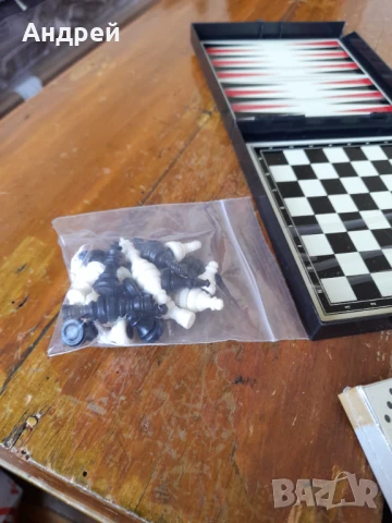 Стара игра Шах,табла,домино Assos, снимка 5 - Други ценни предмети - 50910440