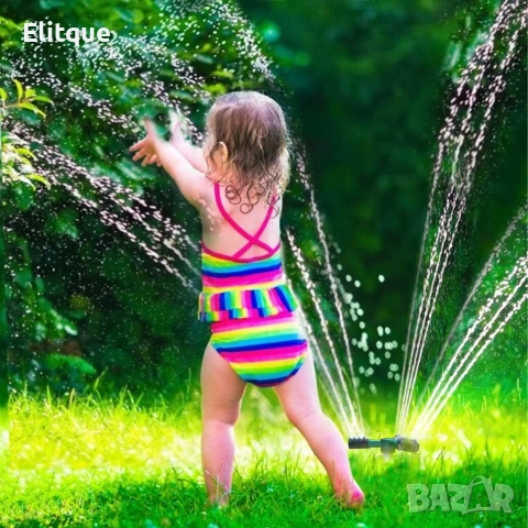 Автоматична градинска пръскачка с 3 регулируеми рамена и 12 дюзи, 360°, снимка 6 - Други инструменти - 53371534