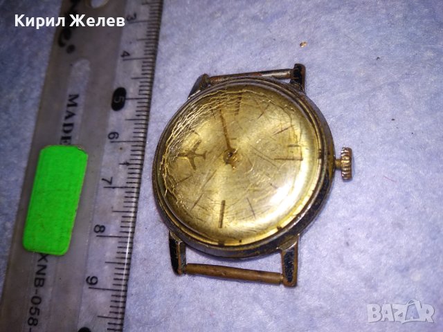МНОГО РЯДЪК НЕМСКИ МЕХАНИЧЕН Стар ПИЛОТСКИ ЧАСОВНИК АВИАТОРСКИ МОДЕЛ със САМОЛЕТ на ЦИФЕРБЛАТА 32008, снимка 6 - Антикварни и старинни предмети - 41399688