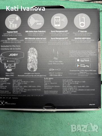 микрофон Joby Wavo PRO Microphone, снимка 14 - Микрофони - 53571353