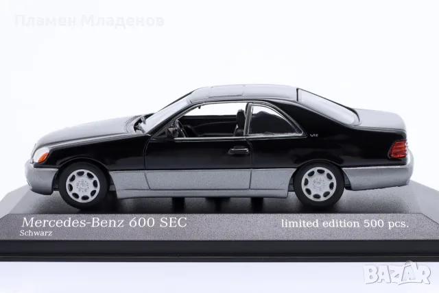 Minichamps, мащаб 1:43, Mercedes 600 sec и 123 Coupe , снимка 4 - Колекции - 56340429