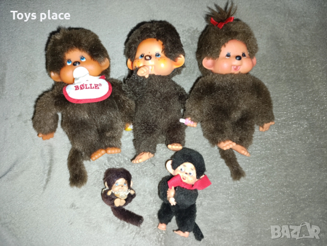 Лот стари Мончичи винтидж Monchhichi, снимка 9 - Колекции - 53465775
