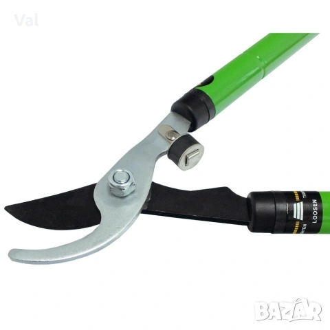 Професионална телескопична градинска ножица за клони, 68 см, HCS стомана с тефлоново покритие, снимка 6 - Други инструменти - 53796502