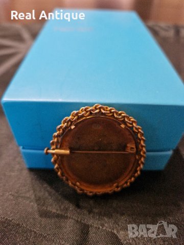 Топ уникална антикварна колекционерска белгийска брошка Еделвайс , снимка 3 - Антикварни и старинни предмети - 42120128