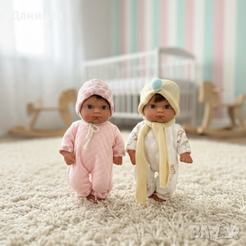 Бебе кукла 25 см с подвижни ръце и крака – идеален подарък за малките грижещи се сърца, снимка 8 - Кукли - 52826368