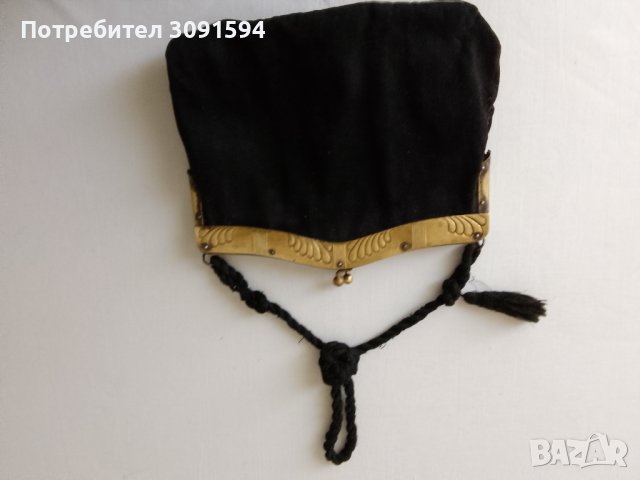 19  век  дамска чанта черно кадифе със месингови обков , снимка 9 - Антикварни и старинни предмети - 41607343