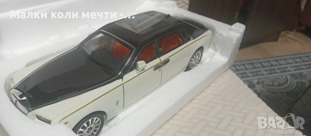 Метална кола Rolls Royce Phantom,1:18 мащаб, чисто нова , снимка 10 - Колекции - 53296536