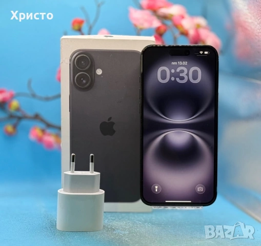 ГАРАНЦИОНЕН!!! Apple iPhone 16 Plus, 128GB, 5G, Black , снимка 2 - Apple iPhone - 53468431