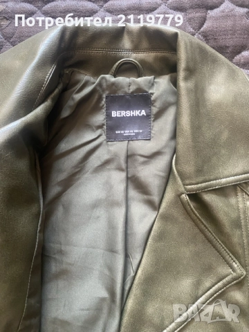 Дамско кожено яке Bershka, снимка 5 - Якета - 56042841