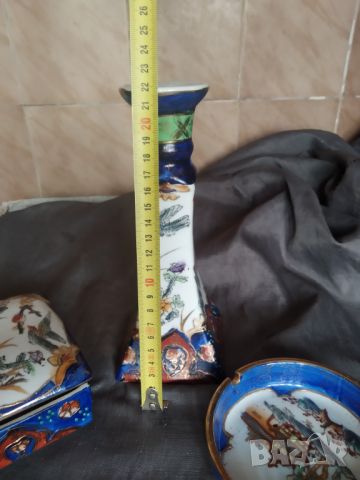 порцеланов сет-свещник,пепелни,кутия за бижута, снимка 2 - Други ценни предмети - 36477109