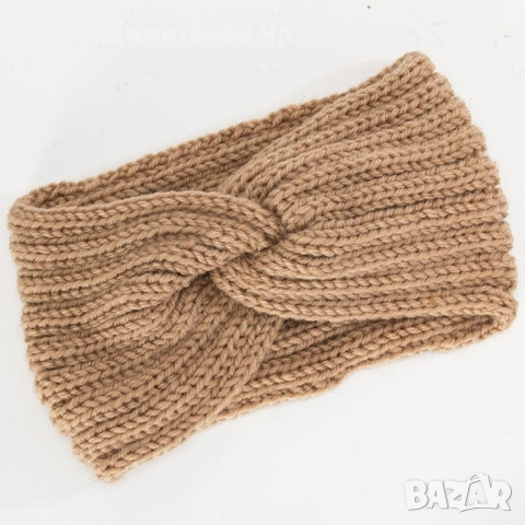 Дамски плетена лента за глава с усукване, снимка 7 - Други - 52643664
