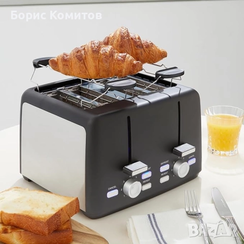 Тостер за четири филии, снимка 2 - Тостери - 52801706