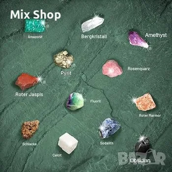 Нов Комплект за разкопки на минерали и камъни за деца – играчка за минералогия, подходяща за парти, снимка 6 - Образователни игри - 55782854