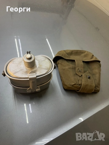 Войнишка манерка с канче 3в1 , снимка 2 - Антикварни и старинни предмети - 52976370