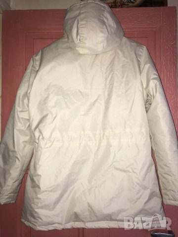 Дамско юношеско бяло топло дебело зимно яке M/L розова подплата полар, снимка 3 - Якета - 39541602