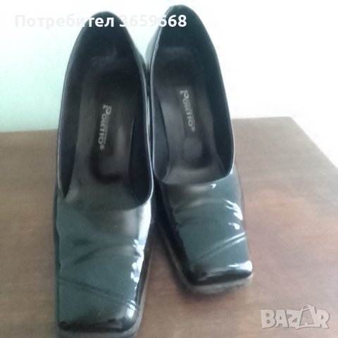 Дамски комплект обувки и чанта, лачени, снимка 10 - Дамски обувки на ток - 40197488