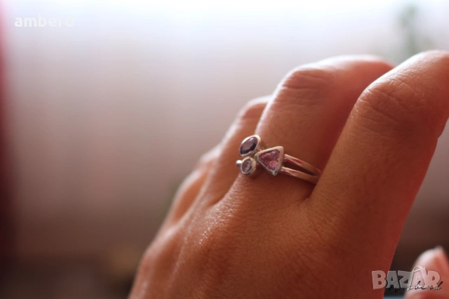 Уникален сребърен пръстен - модел R094, снимка 2 - Пръстени - 53793825