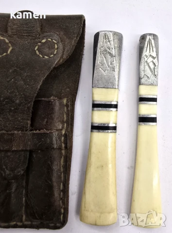 Две цигарета слонова кост, снимка 3 - Антикварни и старинни предмети - 51395234